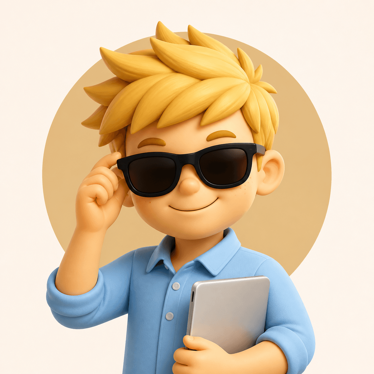 RALPHDEV — 점토 3D 선글라스 캐릭터